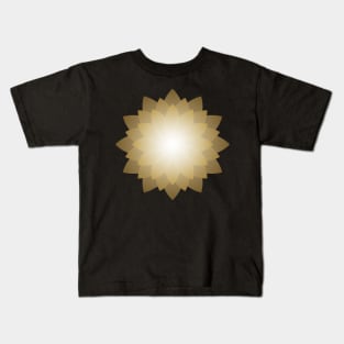 Golden mandala lotus vector Kids T-Shirt